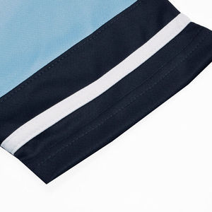High Quality Men Contrast Shoulder and Sleeve Stripe Tracksuit Short Sleeve T Shirt and Joggers Set Casual Athletic Sports Suit - Product Image 3