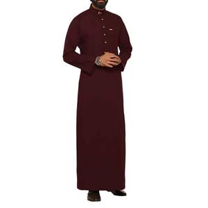 Thobe Émirati Premium Marron – Vêtement Arabe Traditionnel de Luxe Élégant pour Homme – Jubba en Coton Doux, Respirant et Antistatique – Style Islamique Moderne - Product Image 1