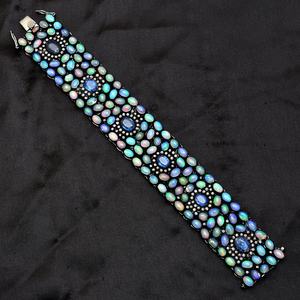 Ethiopian Opal Tennis <b>Bracelet</b> 925 Sterling <b>Silver</b> Women <b>Girls</b> Fine Jewelry <b>Bracelet</b> Unique Design Jewelry From Direct Factory - Product Image 2