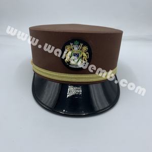 Casquette Képi Personnalisée pour Agents d'Immigration Féminines de Gambie, Coiffe d'Uniforme Professionnel avec Badge de Service Brodé pour Tenue de Service - Product Image 2
