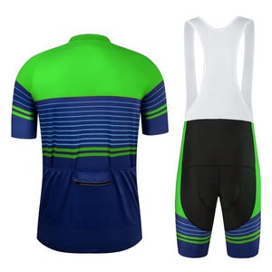 Tenues de cyclisme sur mesure de qualité supérieure, respirantes, 100 % polyester, manches courtes pour hommes, avec logo personnalisé. - Product Image 2