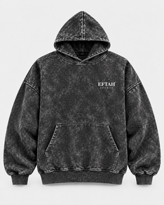 Sweat à capuche oversize délavé pour homme, noir, style streetwear, avec imprimé statue grecque au dos, prix de gros, conception personnalisée OEM - Product Image 5