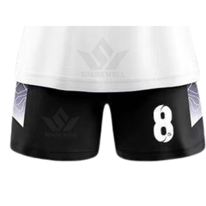 Custom Unisex Maroon <b>Volleyball</b> Jersey <b>Set</b> V-Neck Short Sleeve Sublimated Moisture Wicking Athletic Fit Adult Sports Apparel - Product Image 3