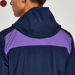 เสื้อแจ็คเก็ตกันลมผู้ชาย สกรีนโลโก้ได้ ระบายอากาศได้ดี มีฮู้ด น้ำหนักเบา ป้องกันลม สำหรับวิ่งและเล่นกีฬา - Product Image 4