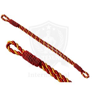 Cordon en soie sur mesure, fil métallique torsadé en or, cordon métallique torsadé à 3 brins, garniture de vêtement ronde, style classique - Product Image 6