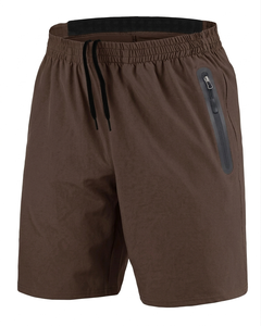 Shorts de sport pour hommes, dernière collection 2026, haute qualité, avec poches avant, décontractés, respirants, taille mi-haute, fermeture à cordon, motif uni - Product Image 4