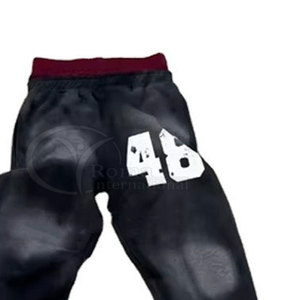 Pantalon de jogging évasé oversize streetwear délavé et usé de haute qualité - Product Image 5