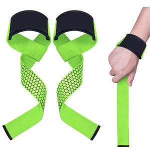 Correas de Agarre de Algodón Antideslizantes para Gimnasio con Logotipo Personalizado, 1 Par, Cinturón de Refuerzo para Entrenamiento de Levantamiento de Pesas, Correa de Muñeca para Levantamiento de Pesas - Product Image 1