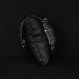 Montre de luxe Hip Hop automatique mécanique avec cadran à chiffres romains, entièrement sertie de moissanite noire, testée au diamant - Product Image 3