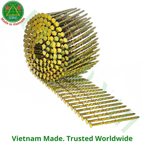 Clavos en rollo de alambre de acero de 2-3/4 pulgadas con vástago liso/roscado y cabeza redonda para clavadora neumática de Vietnam |   Clavo en rollo - Product Image 3