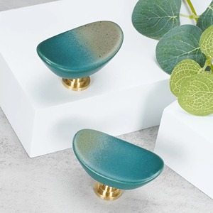 <b>ceramic</b> drawer <b>knobs</b> <b>ceramic</b> door <b>knobs</b> Minimalist Wooden Cabinet Drawer with Oval <b>Knob</b> for Living Room - Product Image 2
