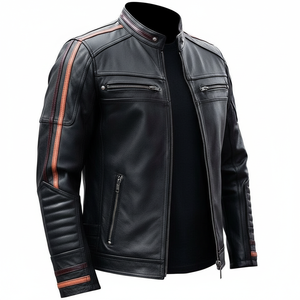 เสื้อแจ็คเก็ตหนังแกะแท้สำหรับฤดูหนาวรุ่นล่าสุด แบบ unisex ดีไซน์มืออาชีพ สวมใส่สบาย กันน้ำ กันลม เป็นมิตรกับสิ่งแวดล้อม พร้อมลายตัวอักษร - Product Image 3