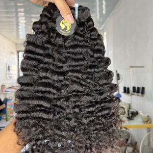 Extensiones de Cabello Remy Real, Liso, con Cutículas Intactas, Cabello Largo y Rizado Vietnamita y Brasileño, Colección Cloudy Hair de Fábrica - Product Image 3