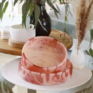 Bol en résine personnalisé, bol à salade en résine coloré, bol en résine transparent pour la cuisine, la maison et les fêtes - Product Image 1