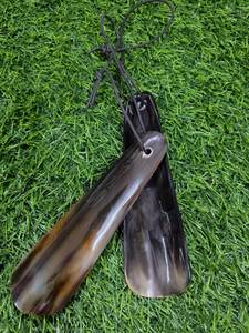 Handcrafted <b>Polished</b> Natural Buffalo Horn <b>Shoe</b> Horn <b>Black</b> Tassel Eco-Friendly HASAN CRAFT for Home Decoration Folk Art Craft - Product Image 6