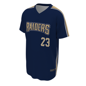 Maillot de baseball personnalisé à col en V, manches courtes, uniforme d'équipe pour les écoles, les clubs, les ligues, avec logo, nom et numéro - Product Image 3