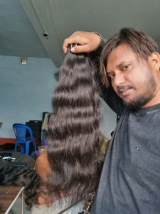 Pour Genius Weft Remy Extensions de cheveux crus vierges indiens à un tirage Doux Naturel Belle trame bouclée soyeuse - Product Image 6