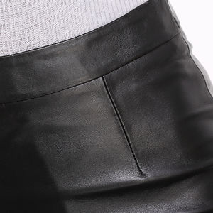 กระโปรงหนังแท้สีดำทรงเมอร์เมดเอวสูงทรงเข้ารูปสำหรับผู้หญิง สไตล์หรูหรา เหมาะสำหรับใส่ทำงานหรือไปงานปาร์ตี้ - Product Image 6