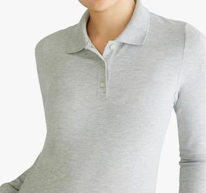 Polo de Moda para Mujer, Corte Ajustado, Mezcla de Algodón, Cuello Camisero, Color Personalizado, Marca Privada OEM, Mejor Precio - Product Image 6