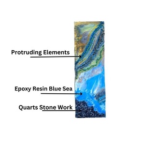 Most Selling Unique Prism Quartz Wall Art Design for Modern Home Decor Living Room Bedroom Available at Factory Price - Product Image 6