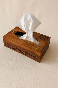 Hgh Quality <b>Wooden</b> Table <b>Top</b> Organiser Modern Tissue Box Cover for Hotel Party Office <b>Desk</b> by Perfect Enterprises - Product Image 5