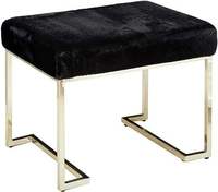 Pouf ottoman moderne en velours gris et cuir, personnalisable, avec dossier, pour salon et hôtel, décoration de mariage