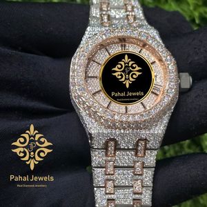 Reloj de Diamantes de Lujo Pahal Jewels, Analógico, 36 mm, Caja Redonda, Bisel Completamente con Cristales Pavé - Product Image 4