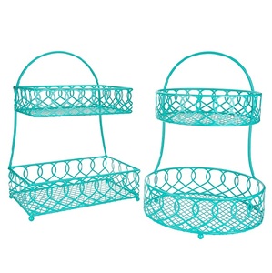 Black Iron <b>Wall</b> Hanging Basket For Kitchen Counter <b>Wall</b> Mounted <b>Storage</b> <b>Rack</b> With Strong Metal Construction - Product Image 6