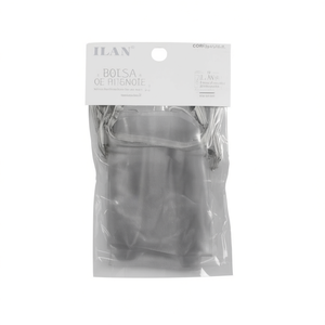 Sacs cadeaux en organza ILAN 10x15 cm argentés, lot de 8, sacs pour cadeaux de fête - Product Image 1