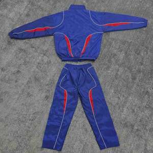 Conjuntos de Chaquetas y Pantalones Deportivos de Nailon Personalizados, Chaquetas Deportivas de Nailon Más Gruesas con Logotipo Bordado Personalizado, Patrón Sólido, Conjuntos Deportivos para Hombre - Product Image 4