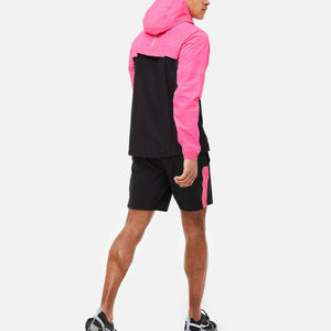 Conjunto Deportivo Corto de Nailon de Alta Calidad, Chaqueta Cortavientos y Pantalones Deportivos para Hombre, Cintura Elástica, Chaquetas con Cremallera y Logotipo Personalizado - Product Image 5