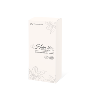Soft 50% <b>PET</b> Disposable / Single-use Disposable 140 cm Rectangle White 50% Woodpulp <b>Bath</b> Towel From Vietnam - Product Image 3