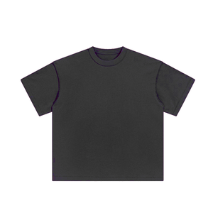 เสื้อยืดคอเต่าผ้าฝ้าย100% สำหรับผู้ชายปักโลโก้ฤดูร้อน - Product Image 1