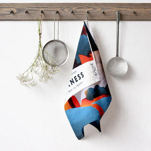 Torchons de cuisine de conception imprimée numérique accrocheurs torchons super absorbants 100% linge de cuisine OEM - Product Image 1