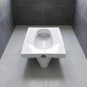 Vistaar WC Cuvette à la Turque Ergonomique en Céramique Style Indien Orissa avec Système de Chasse d'Eau Efficace, Sanitaire - Product Image 6