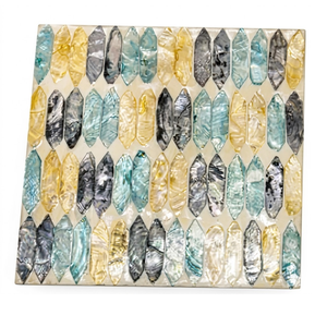 Elegante Salvamantel Boho de Nácar para Bodas Costeras y Banquetes de Lujo - Product Image 1