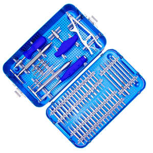 Juego de Instrumentos Quirúrgicos para Traumatología Ortopédica con Pinzas de Sujeción Ósea, Placas, Tornillos, Brocas, Machos de Roscar y Kit para Fragmentos Pequeños de Surgiright - Product Image 5