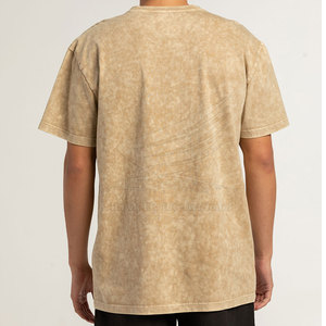 Camiseta de Cuello Redondo para Hombre, Lavado Ácido, Transpirable, Corte Regular, 100% Algodón, Cómoda, de Alta Calidad, Estilo Urbano - Product Image 4