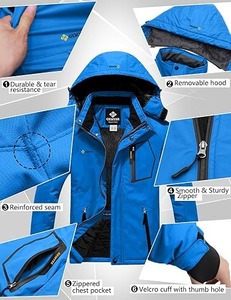 High Quality Casual Winter Blouson Outdoor <b>Soft</b> <b>Shell</b> <b>Jacket</b> Unisex-Waterproof Windproof Nylon Zipper <b>Hooded</b> Stand Factory - Product Image 4