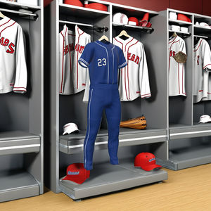 Ensembles d'uniformes de baseball pour adultes en gros, impression numérique personnalisée, respirant, séchage rapide, col en V, 100% polyester, options de tailles plus grandes - Product Image 2