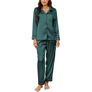 Conjunto de Pijamas Térmicos de Algodón Premium para Mujer, Satén de Seda, Velour, Nueva Moda, Ropa de Dormir, Manga Larga, Ajuste Cómodo - Product Image 5