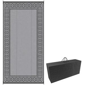 Grande Tappeto in Paglia Sintetica Impermeabile Reversibile 9FT X 18FT per Esterni, Patio e Campeggio RV, Tappetino Decorativo Portatile - Product Image 1