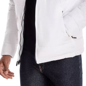 New Design Fashion Wholesale Custom Eco-Friendly Heated Winter Breathable Hood <b>White</b> <b>Men's</b> Puffer <b>Jacket</b> 100% Polyester - Product Image 6