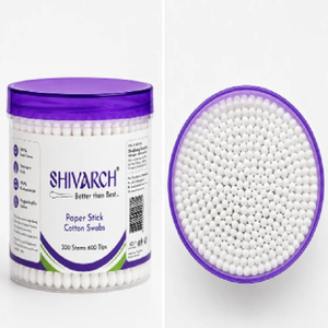 Hisopos de Algodón Premium con Palito de Papel, 200 Unidades, Suaves, de Doble Punta, en Envase Higiénico para Cuidado Personal y Uso Cosmético - Product Image 4