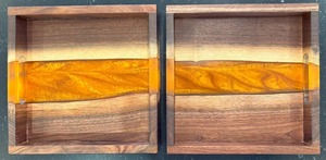 Famous Style Design <b>Epoxy</b> Resin And Wooden Tray Decorative Trays Wood and Resin Trays <b>Epoxy</b> Trays At very low selling Price - Product Image 2