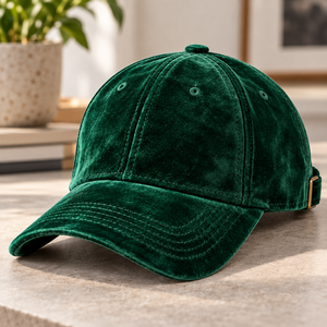 Gorra de Béisbol de 5 Paneles de Terciopelo, Estilo Urbano, Deportiva, para Golf, con Visera Plana, MOQ Bajo, Logotipo Bordado Personalizado, OEM, Venta al Por Mayor - Product Image 4
