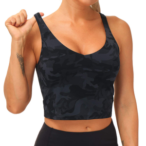 <b>Women's</b> <b>Black</b> Camo Print V-Neck <b>Tank</b> <b>Top</b> for <b>Women</b> Crop Sexy <b>Tank</b> <b>Top</b> for <b>Women</b> Slim Fit <b>Tank</b> <b>Top</b> for <b>Women</b> - Product Image 4