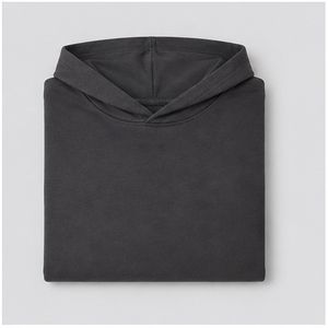 Womens <b>Charcoal</b> Hooded Neck Elbow Sleeve Relaxed Fit <b>T</b> <b>Shirt</b> WTS-0105 - Product Image 6