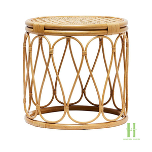 Mesa de Centro Redonda de Ratán, Diseño Nuevo, Hecha a Mano, Mesa de Té de Mimbre, Estilo Boho, Muebles para Sala de Estar, Material Natural, Calidad de Exportación - Product Image 5