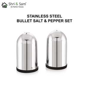 Juego de vajilla de acero inoxidable, Salero y pimentero - Product Image 3